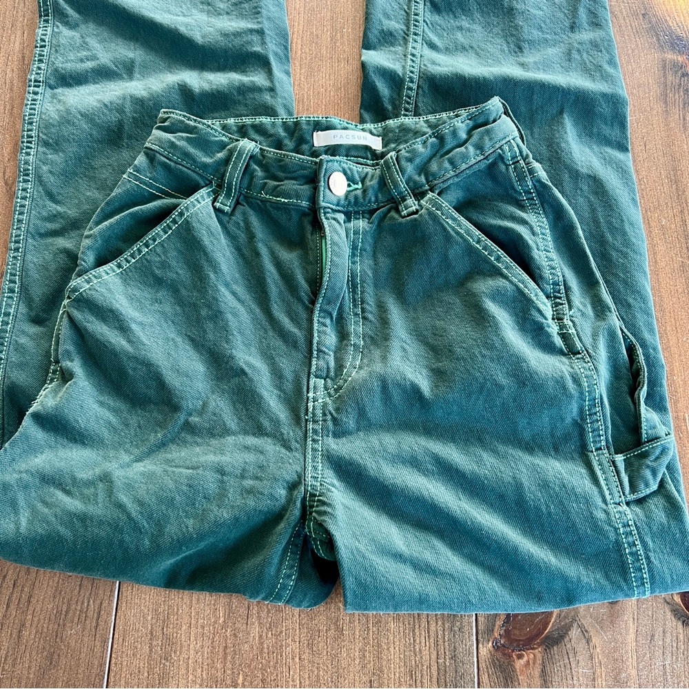 PacSun Women’s Green Cargo Jeans/Pants